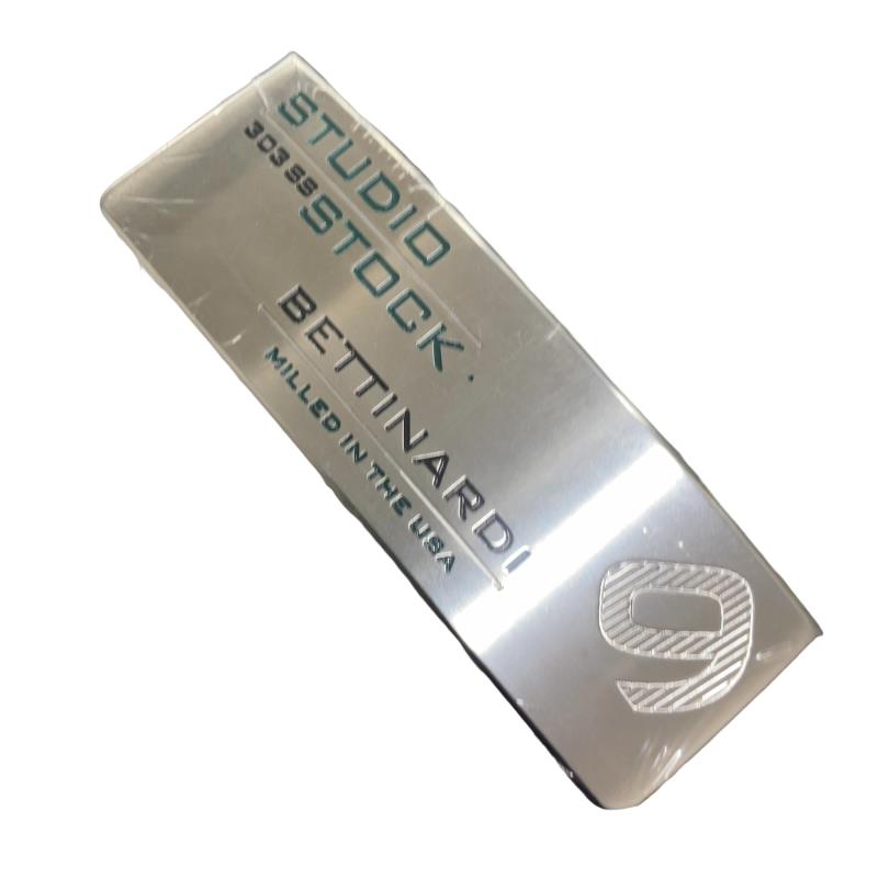 【中古】 ベティナルディ BETTINARDI STUDIO STOCK 9(2023) シングルベンド 34インチ パター PT スチール (フレックスその他) メンズ 男性用 右利き 右用 Nランク ゴルフクラブ