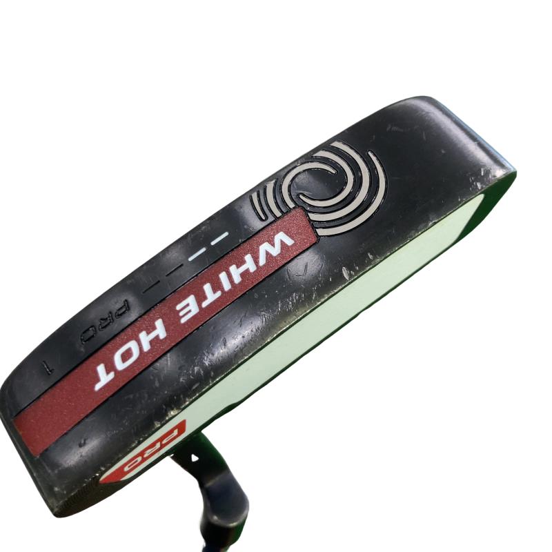 【中古】 オデッセイ WHITE HOT PRO #1 34in パター PT スチール写真 (フレックス余分の物) メンズ 成人男性用 右利き 右用 C価値づける ゴルフ野球クラブ