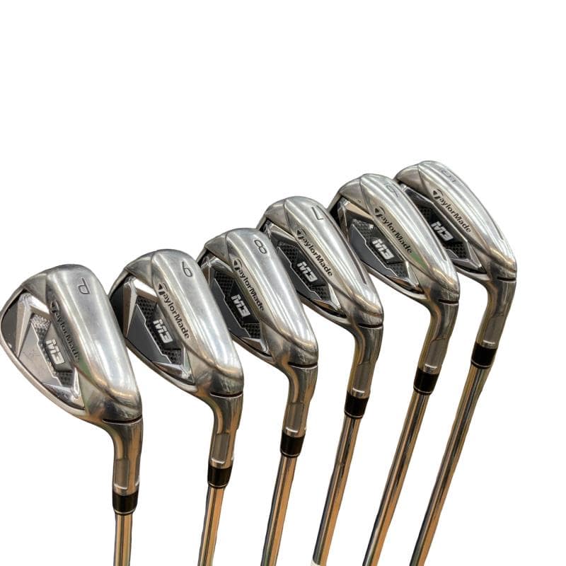 【中古】 テーラーメイド M3 6S アイアンセット IR 純正特注シャフト (フレックスS) メンズ 男性用 右利き 右用 Cランク ゴルフクラブ