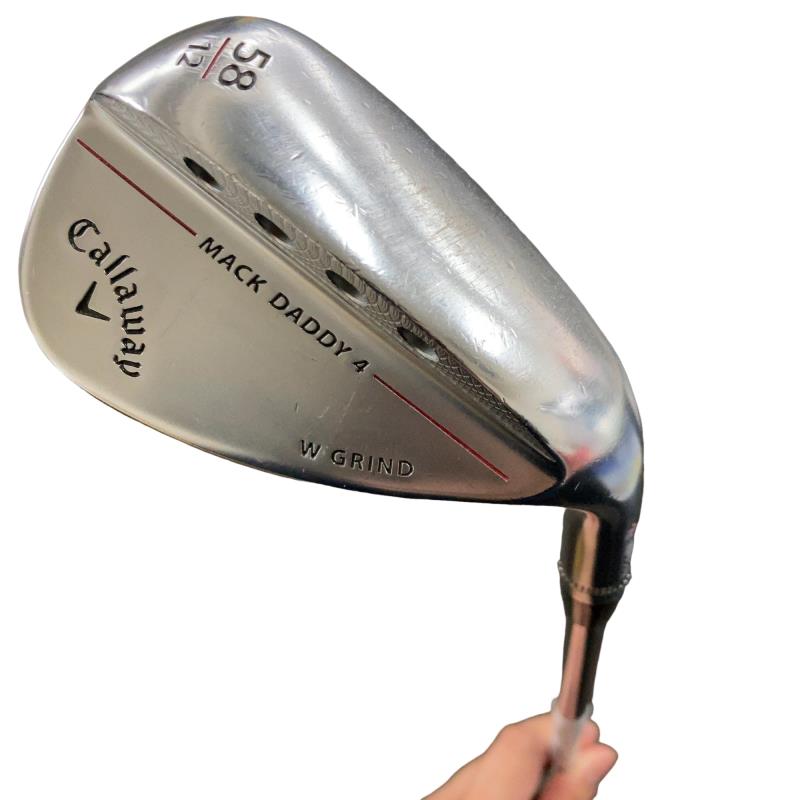 【中古】 キャロウェイ MACK DADDY 4 クロムメッキ 58°/12°W ウェッジ WG NS PRO MODUS3 TOUR120 (フレックスS) メンズ 男性用 右利き 右用 Cランク ゴルフクラブ
