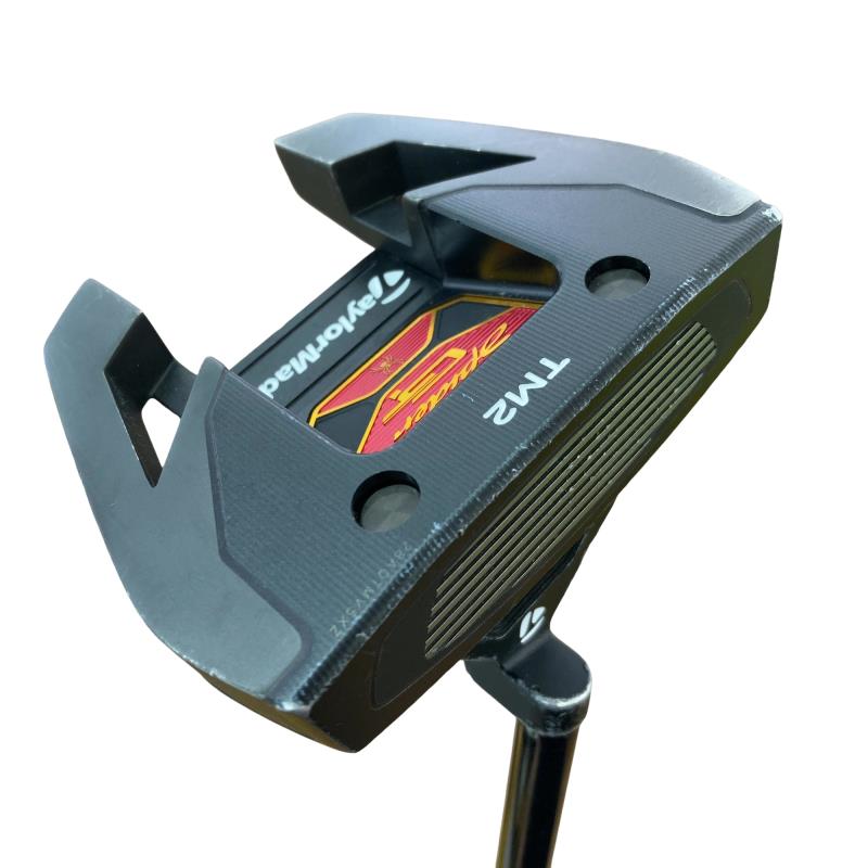 【中古】 仕立て屋お手伝いさん Spider GTx TRUSS BLACK TM2 33in パター PT スチール写真 (フレックス余分の物) メンズ 成人男性用 右利き 右用 C序列付ける ゴルフ野球クラブ