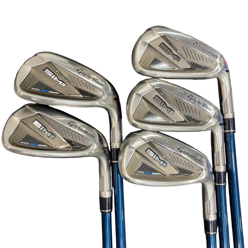 【中古】 テーラーメイド SIM2 MAX 5S アイアンセット IR TENSEI BLUE TM60(SIM2 IR) (フレックスR) メンズ 男性用 右利き 右用 Cランク ゴルフクラブ|ゴルフパートナー 中古クラブ店