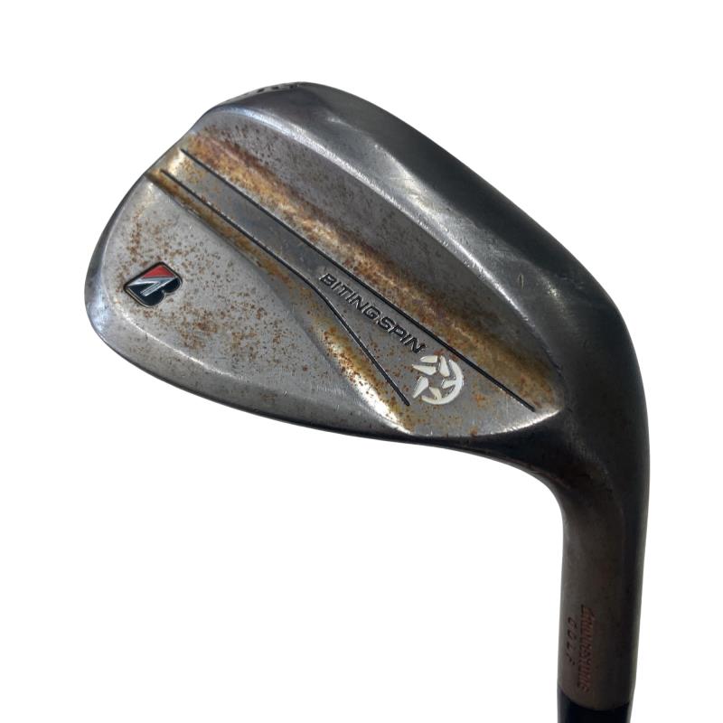 【中古】 ブリヂストン BRIDGESTONE BITING SPIN ノーメッキ 52°/08°M ウェッジ WG 純正特注シャフト (フレックスS) メンズ 男性用 右利き 右用 Cランク ゴルフクラブ