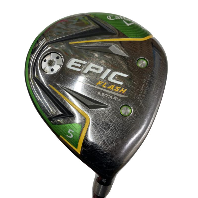 【中古】 キャロウェイ EPIC FLASH STAR 5W フェアウェイウッド FW 純正特注シャフト (フレックスR) メンズ 男性用 右利き 右用 Cランク ゴルフクラブ|ゴルフパートナー 中古クラブ店