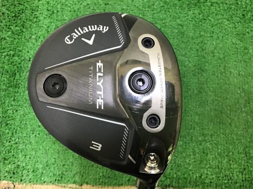 【中古】 キャロウェイ ELYTE TITANIUM 3W フェアウェイウッド FW 純正特注シャフト (フレックスS) メンズ 男性用 右利き 右用 Cランク ゴルフクラブ