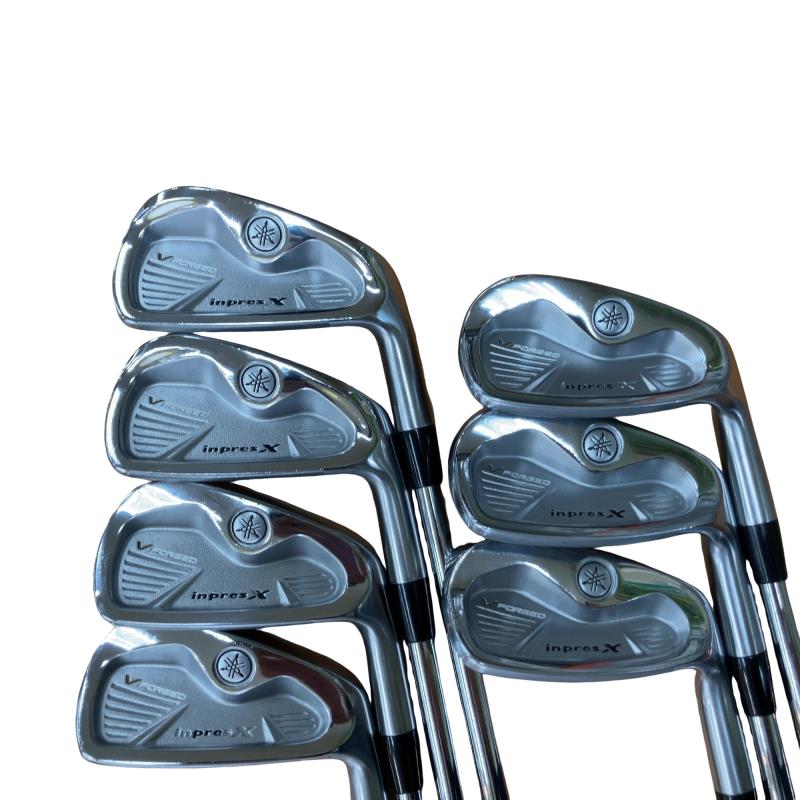 【中古】 ヤマハ inpres X V FORGED(2011) 8S アイアン仕掛ける IR NS PRO 1050GH (フレックスS) メンズ 成人男性用 右利き 右用 C価値づける ゴルフ野球クラブ