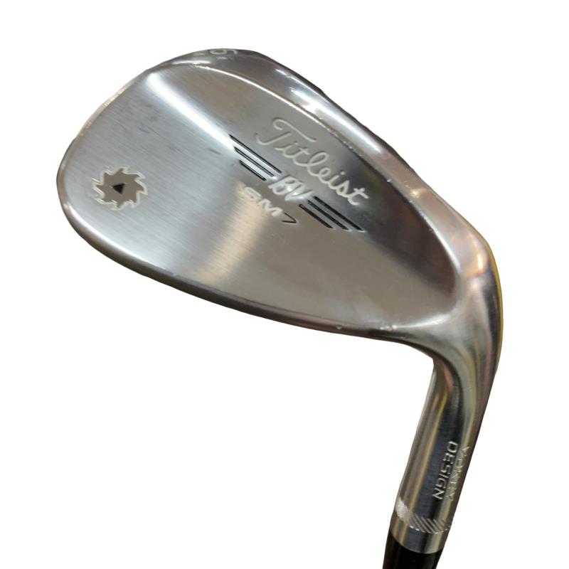 【中古】 タイトリスト VOKEY SPIN MILLED SM7 ツアークロム 56°/08°M ウェッジ WG Dynamic Gold (フレックスS) メンズ 男性用 右利き 右用 Cランク ゴルフクラブ