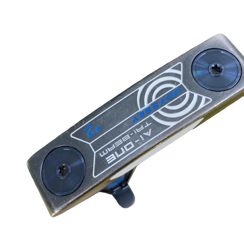 【中古】 オデッセイ Ai-ONE TRI-BEAM #2 34インチ パター PT STROKE LAB 90 スチール (フレックスその他) メンズ 男性用 右利き 右用 Cランク ゴルフクラブ