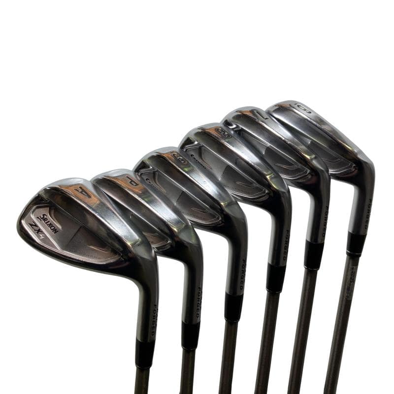 【中古】 ダンロップ SRIXON ZX4 Mk II 6S アイアンセット IR 純正特注シャフト (フレックスR) メンズ 男性用 右利き 右用 Cランク ゴルフクラブ