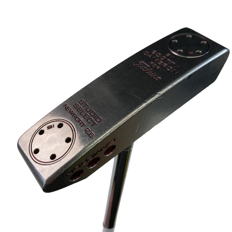 【中古】 タイトリスト SCOTTY CAMERON STUDIO SELECT NEWPORT 2.6 34in(10g) パター PT スチール写真 (フレックス余分の物) メンズ 成人男性用 右利き 右用 D位置づける ゴルフ野球クラブ