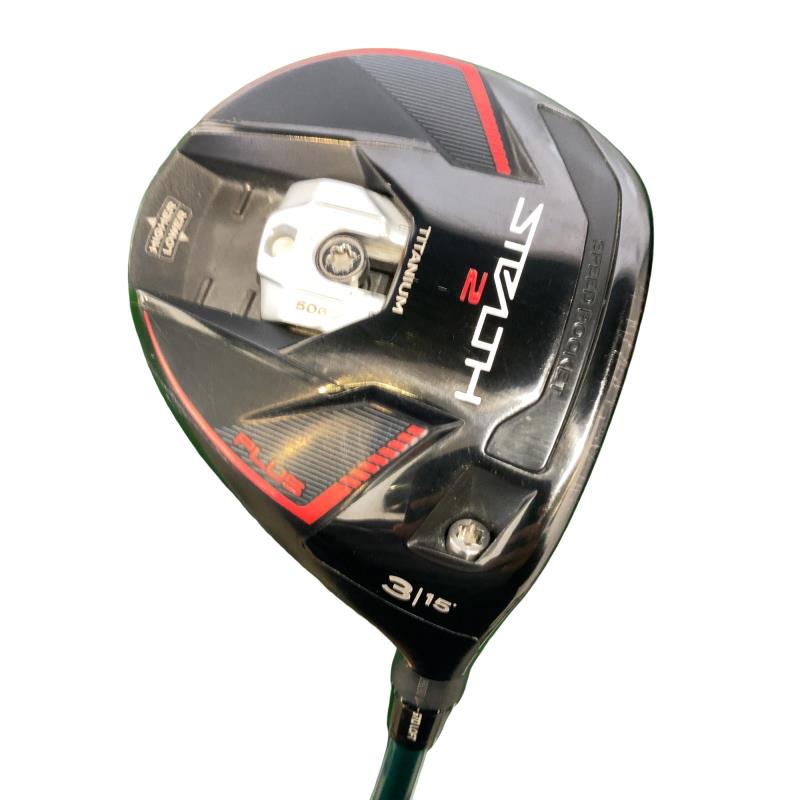 【中古】 テーラーメイド STEALTH2 PLUS 3W フェアウェイウッド FW 純正特注シャフト (フレックスS) メンズ 男性用 右利き 右用 Cランク ゴルフクラブ