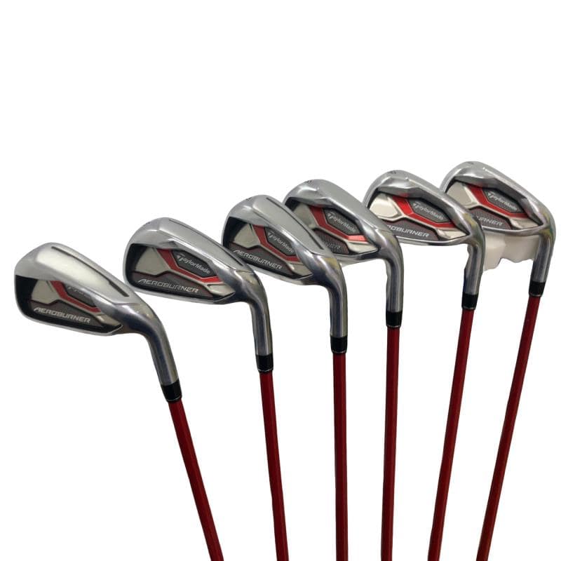 【中古】 テーラーメイド AERO BURNER 6S アイアンセット IR TM7-415 (フレックスS) メンズ 男性用 右利き 右用 Cランク ゴルフクラブ