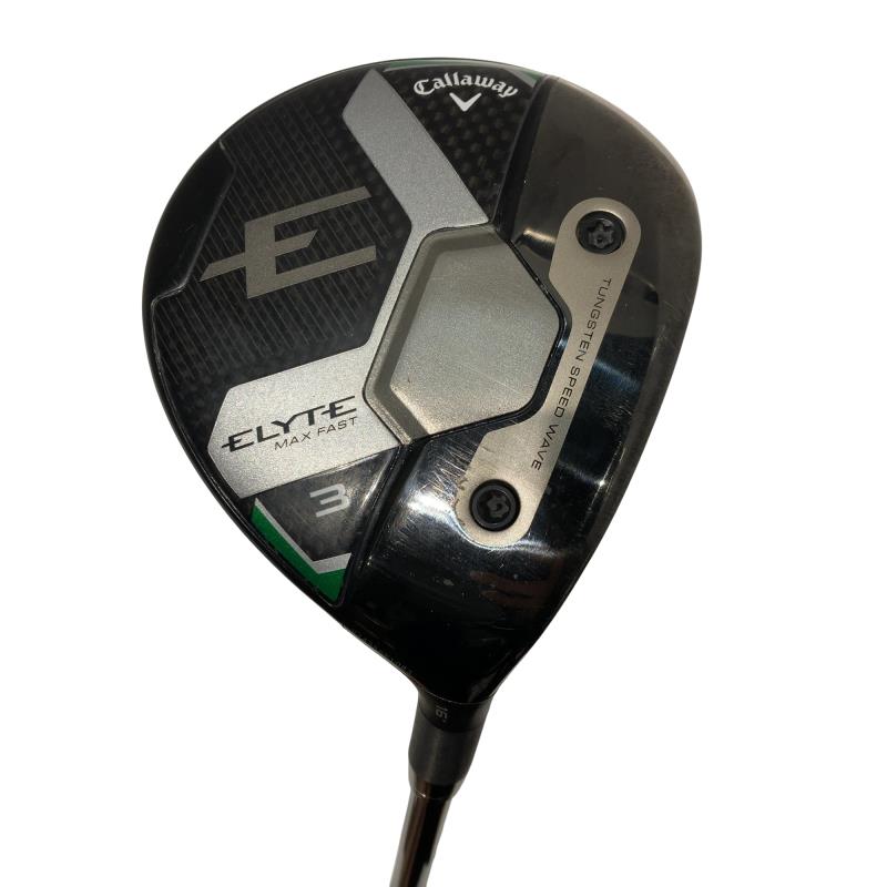 【中古】 キャロウェイ ELYTE MAX FAST 3W フェアウェイウッド FW LIN-Q GREEN 40 for CW(ELYTE FW) (フレックスR) メンズ 男性用 右利き 右用 Bランク ゴルフクラブ