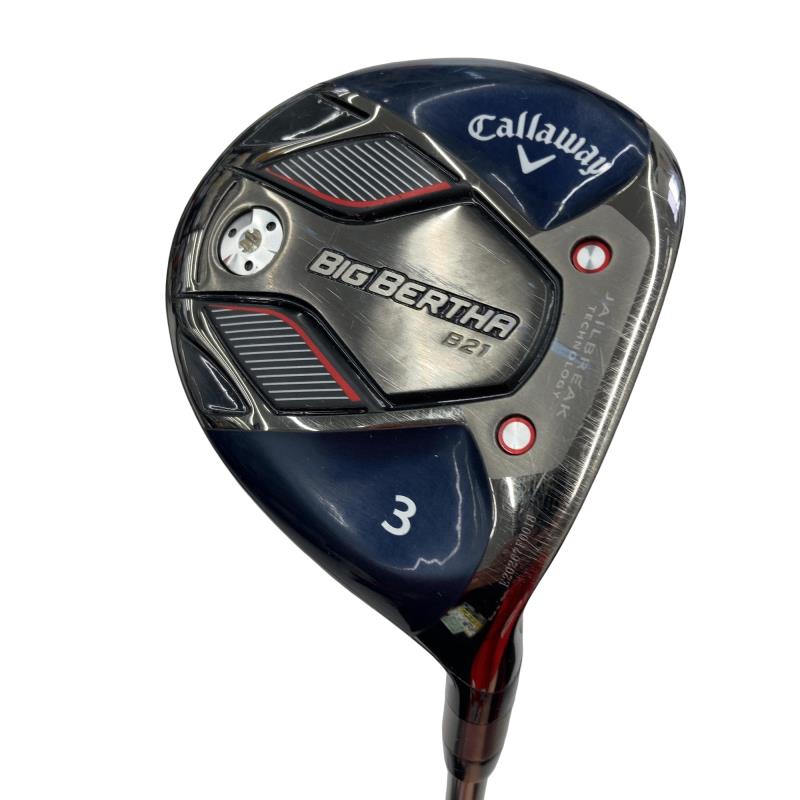 【中古】 キャロウェイ BIG BERTHA B21 3W USA フェアウェイウッド FW RCH55 (フレックスS) メンズ 成人男性用 右利き 右用 C価値づける ゴルフ野球クラブ