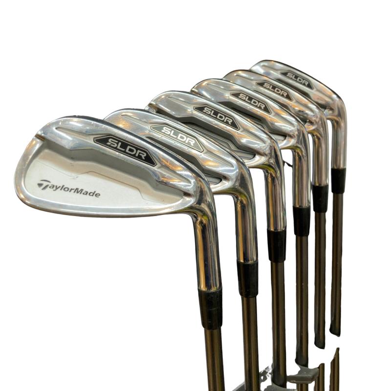 【中古】 テーラーメイド SLDR 6S アイアンセット IR TM7-214 (フレックスS) メンズ 男性用 右利き 右用 Cランク ゴルフクラブ