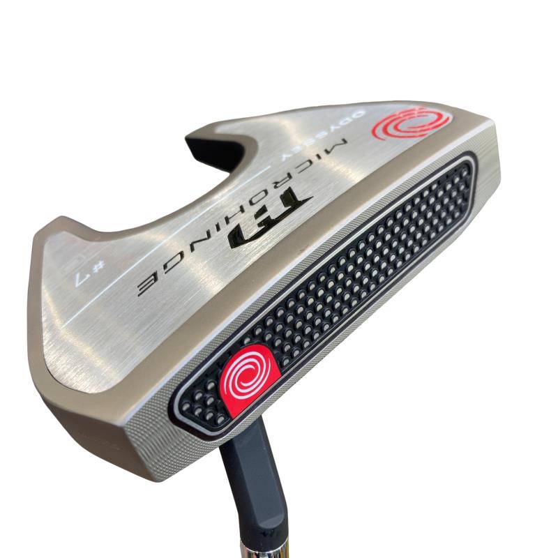 【中古】 オデッセイ MICROHINGE #7 S 34in パター PT スチール写真 (フレックス余分の物) メンズ 成人男性用 右利き 右用 B位置づける ゴルフ野球クラブ