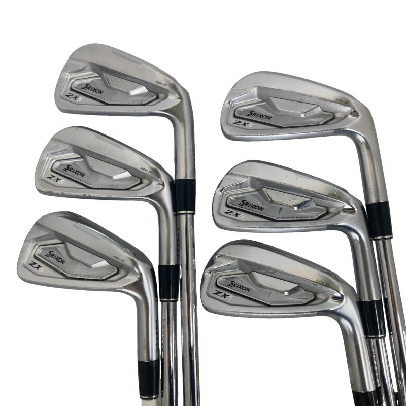 【中古】 ダンロップ SRIXON ZX5 Mk II 6S アイアンセット IR NS PRO MODUS3 TOUR105 D.S.T (フレックスS) メンズ 男性用 右利き 右用 Cランク ゴルフクラブ