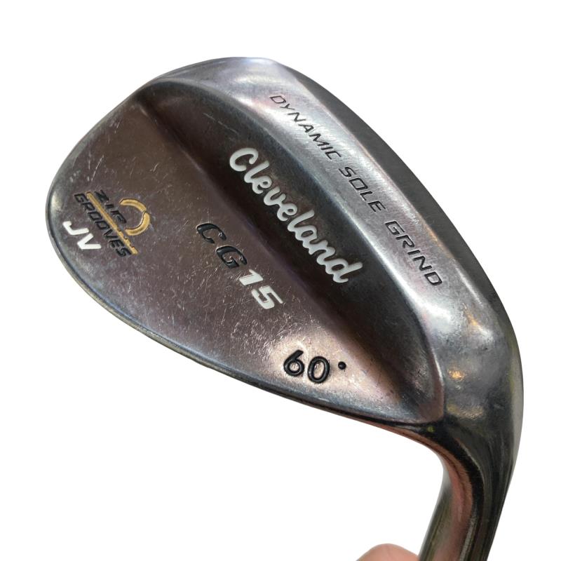 【中古】 クリーブランド CG15 ブラックパール ZIP GROOVES 60°/08° ウェッジ WG Dynamic Gold (フレックスS) メンズ 男性用 右利き 右用 Cランク ゴルフクラブ