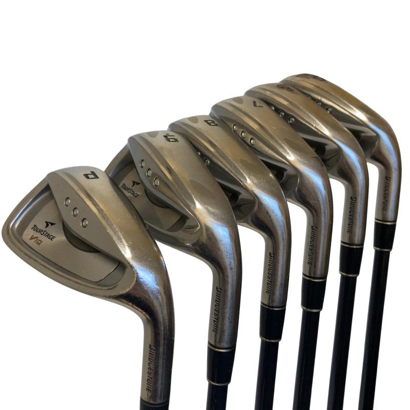 【中古】 ブリヂストン TOURSTAGE ViQ(2006)  6S アイアン書き割り IR TSI-50 α (フレックスR) メンズ 成人男性用 右利き 右用 D位置づける ゴルフ野球クラブ