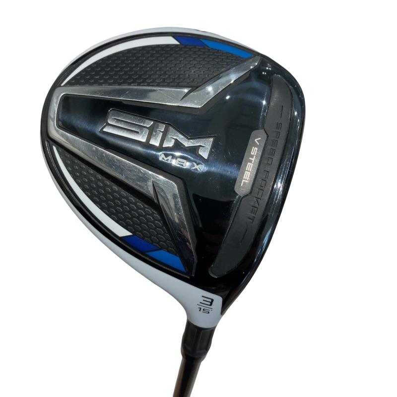 【中古】 テーラーメイド SIM MAX 3W フェアウェイウッド FW TENSEI BLUE TM50(FW) (フレックスS) メンズ 男性用 右利き 右用 Cランク ゴルフクラブ