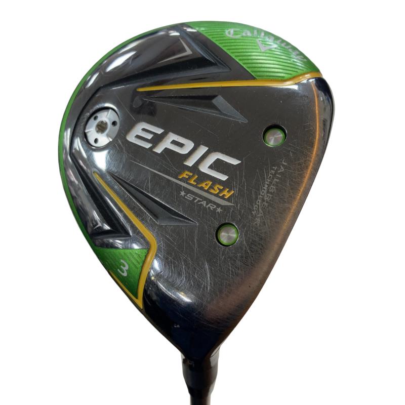 【中古】 キャロウェイ EPIC FLASH STAR 3W フェアウェイウッド FW Speeder EVOLUTION for CW(フェアウェイ) (フレックスS) メンズ 男性用 右利き 右用 Cランク ゴルフクラブ