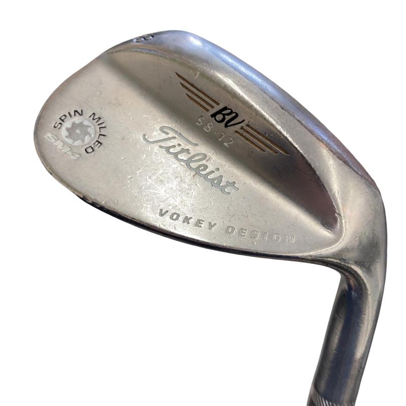 【中古】 タイトリスト VOKEY SPIN MILLED SM4 ブラックニッケル 58°/12° ウェッジ WG NS PRO 950GH (フレックスS) メンズ 男性用 右利き 右用 Cランク ゴルフクラブ