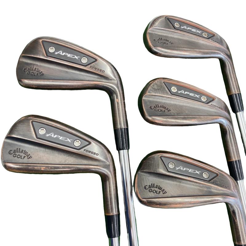 【中古】 キャロウェイ APEX Ai200 COPPER(CE限定) 5S アイアンセット IR 純正特注シャフト (フレックスX) メンズ 男性用 右利き 右用 Cランク ゴルフクラブ