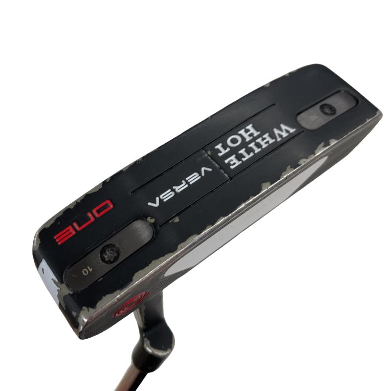 【中古】 オデッセイ WHITE HOT VERSA ONE 34in パター PT スチール写真 (フレックス余分の物) メンズ 成人男性用 右利き 右用 D位置づける ゴルフ野球クラブ