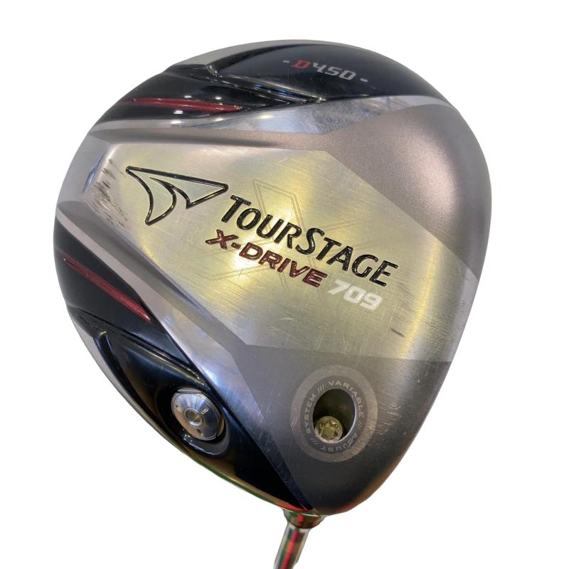 【中古】 ブリヂストン TOURSTAGE X-DRIVE 709 D450  9.5° １番ウッド DR Diamana B60 (フレックスS) メンズ 成人男性用 右利き 右用 C序列付ける ゴルフ野球クラブ