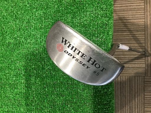 【中古】 オデッセイ WHITE HOT #5 33インチ パター PT スチール (フレックスその他) メンズ 男性用 右利き 右用 Dランク ゴルフクラブ