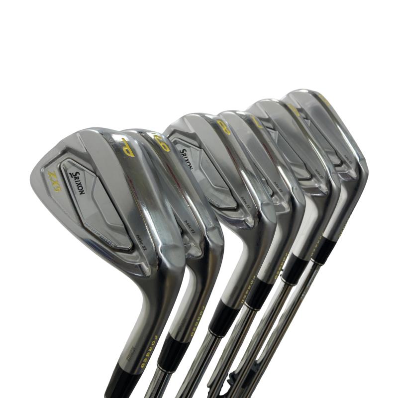 【中古】 ダンロップ SRIXON ZX5 Mk II 6S アイアンセット IR 純正特注シャフト (フレックスR) メンズ 男性用 右利き 右用 Cランク ゴルフクラブ