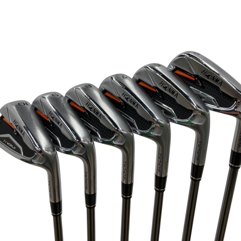 【中古】 本間ゴルフ TOUR WORLD TW747P 6S アイアン仕掛ける IR VIZARD for 747 50(アイアン) (フレックスR) メンズ 成人男性用 右利き 右用 D序列付ける ゴルフ野球クラブ