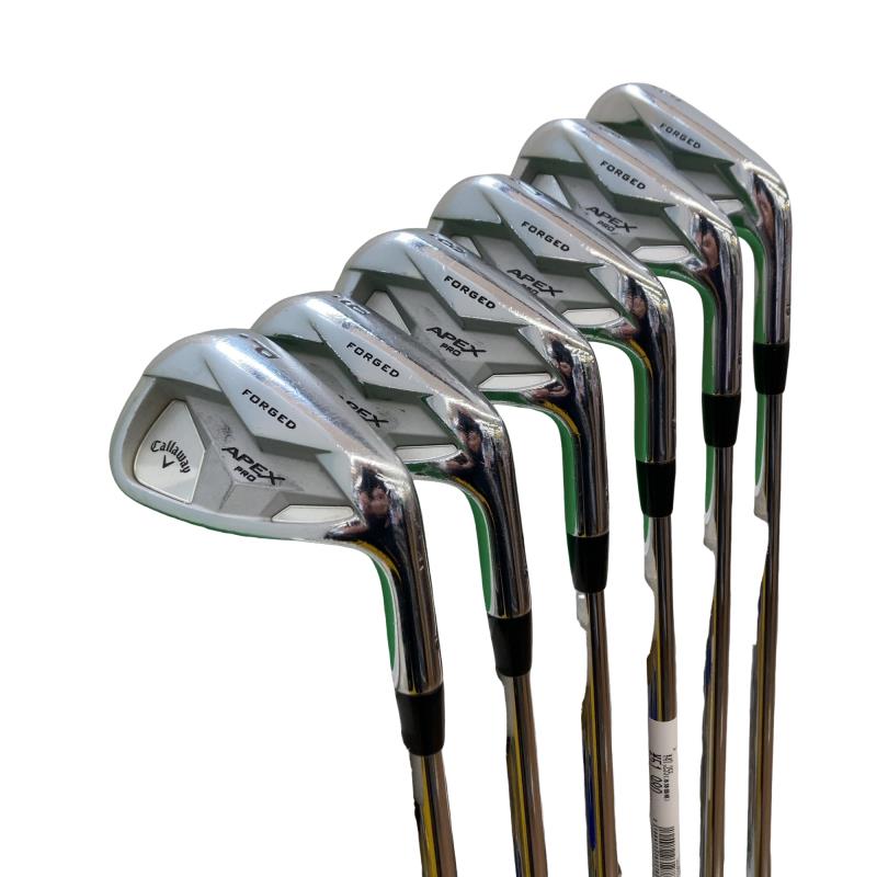 【中古】 キャロウェイ APEX PRO(2019) 6S アイアンセット IR 純正特注シャフト (フレックスS) メンズ 男性用 右利き 右用 Cランク ゴルフクラブ