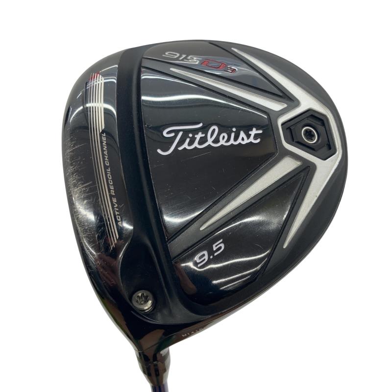 【中古】 タイトリスト 915 D3  9.5° レフティ １番ウッド DR 純然たる特注矢がら (フレックスS) メンズ 成人男性用 左ぎっちょ レフティ 左用 C位置づける ゴルフ野球クラブ