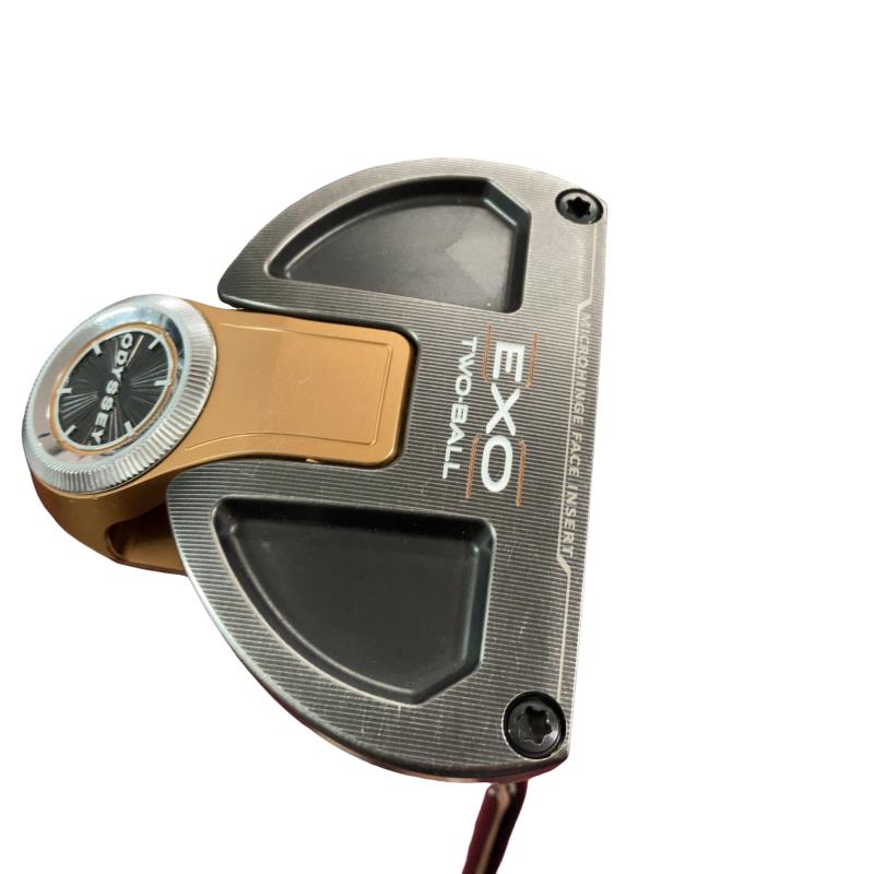 【中古】 オデッセイ EXO TWO・BALL 34インチ(ゴールド) パター PT スチール (フレックスその他) メンズ 男性用 右利き 右用 Cランク ゴルフクラブ