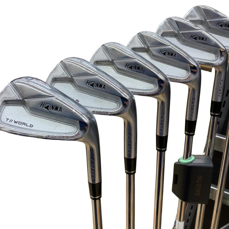 【中古】 本間ゴルフ TOUR WORLD TW747V 6S アイアンセット IR AMT TOUR WHITE (フレックスS) メンズ 男性用 右利き 右用 Dランク ゴルフクラブ