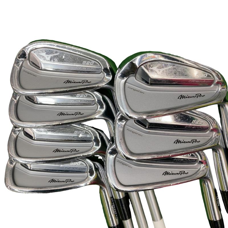 【中古】 ミズノ Mizuno Pro 520 7S アイアンセット IR 純正特注シャフト (フレックスS) メンズ 男性用 右利き 右用 Cランク ゴルフクラブ|ゴルフパートナー 中古クラブ店