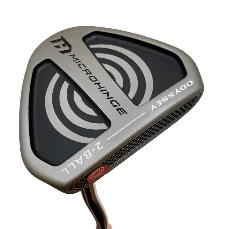 【中古】 オデッセイ MICROHINGE V-LINE 2-BALL 34in パター PT スチール写真 (フレックス余分の物) メンズ 成人男性用 右利き 右用 B序列付ける ゴルフ野球クラブ
