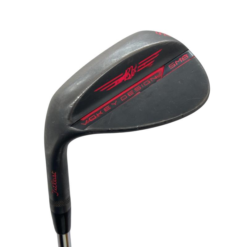 【中古】 タイトリスト VOKEY SPIN MILLED SM8 ジェット機黒いこと 58°/12°D レフティ USA ウェッジ WG 純然たる特注矢がら (フレックスS) メンズ 成人男性用 左ぎっちょ レフティ 左用 C位置づける ゴルフ野球クラブ