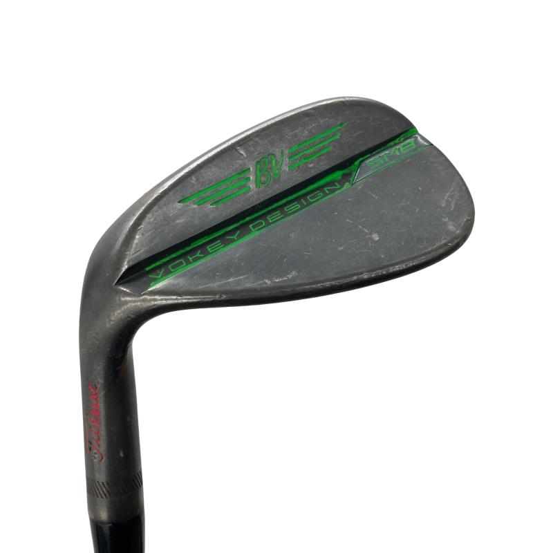 【中古】 タイトリスト VOKEY SPIN MILLED SM8 ジェット機黒いこと 52°/12°F レフティ USA ウェッジ WG 純然たる特注矢がら (フレックスS) メンズ 成人男性用 左ぎっちょ レフティ 左用 C位置づける ゴルフ野球クラブ
