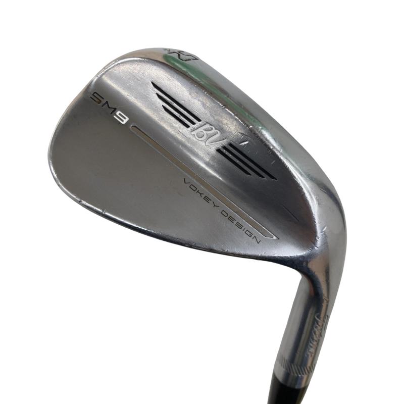 【中古】 タイトリスト VOKEY SPIN MILLED SM9 ツアークロム 52°/12°F ウェッジ WG 純正特注シャフト (フレックスS) メンズ 男性用 右利き 右用 Cランク ゴルフクラブ