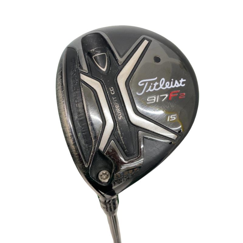 【中古】 タイトリスト 917 F2 15° レフティ フェアウェイウッド FW 純然たる特注矢がら (フレックスX) メンズ 成人男性用 左ぎっちょ レフティ 左用 C位置づける ゴルフ野球クラブ