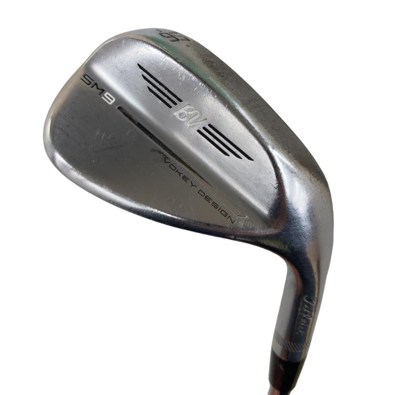 【中古】 タイトリスト VOKEY SPIN MILLED SM9 ツアークロム 56°/14°F ウェッジ WG 純正特注シャフト (フレックスS) メンズ 男性用 右利き 右用 Dランク ゴルフクラブ
