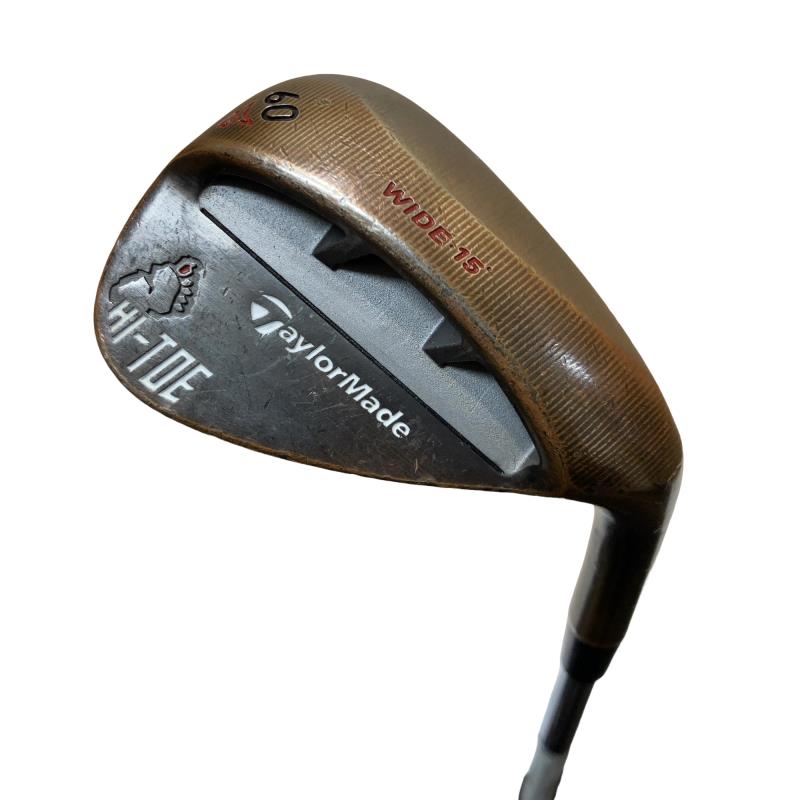 【中古】 仕立て屋お手伝いさん Taylor Made MILLED GRIND HI-TOE BIG FOOT 60°/15° ウェッジ WG 純然たる特注矢がら (フレックスS) メンズ 成人男性用 右利き 右用 C位置づける ゴルフ野球クラブ