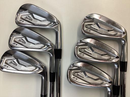 【中古】 ダンロップ SRIXON ZX5 Mk II 6S アイアンセット IR 純正特注シャフト (フレックスSR) メンズ 男性用 右利き 右用 Cランク ゴルフクラブ