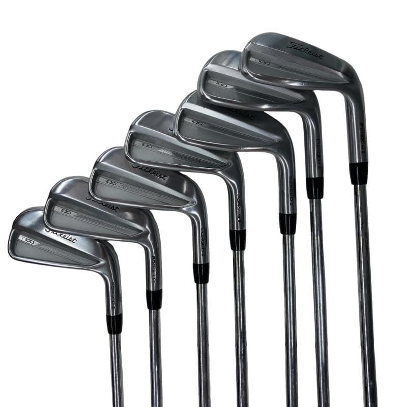 【中古】 タイトリスト Titleist T100(2023) 7S アイアンセット IR 純正特注シャフト (フレックスS) メンズ 男性用 右利き 右用 Cランク ゴルフクラブ