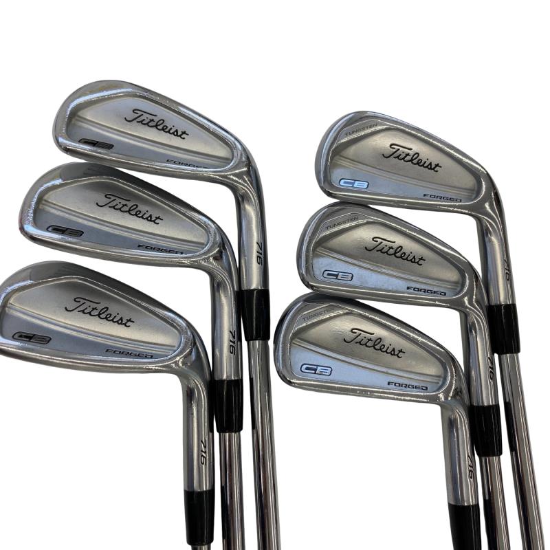 【中古】 タイトリスト Titleist CB 716 6S アイアン書き割り IR Dynamic Gold AMT (フレックスS) メンズ 成人男性用 右利き 右用 C位置づける ゴルフ野球クラブ
