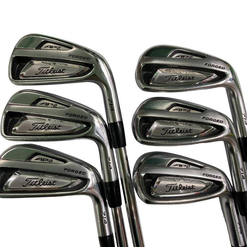 【中古】 タイトリスト Titleist AP2 714 6S アイアン仕掛ける IR NS PRO 950GH (フレックスS) メンズ 成人男性用 右利き 右用 C価値づける ゴルフ野球クラブ