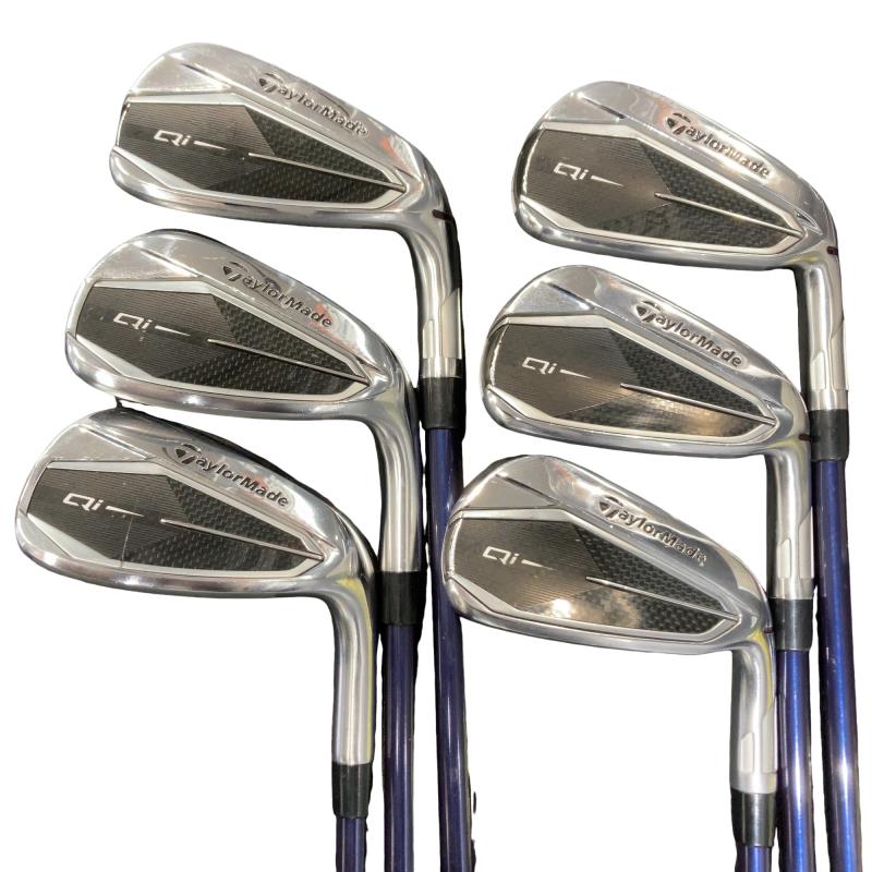 【中古】 テーラーメイド Qi 7S アイアンセット IR Diamana BLUE TM60(Qi IR) (フレックスR) メンズ 男性用 右利き 右用 Cランク ゴルフクラブ