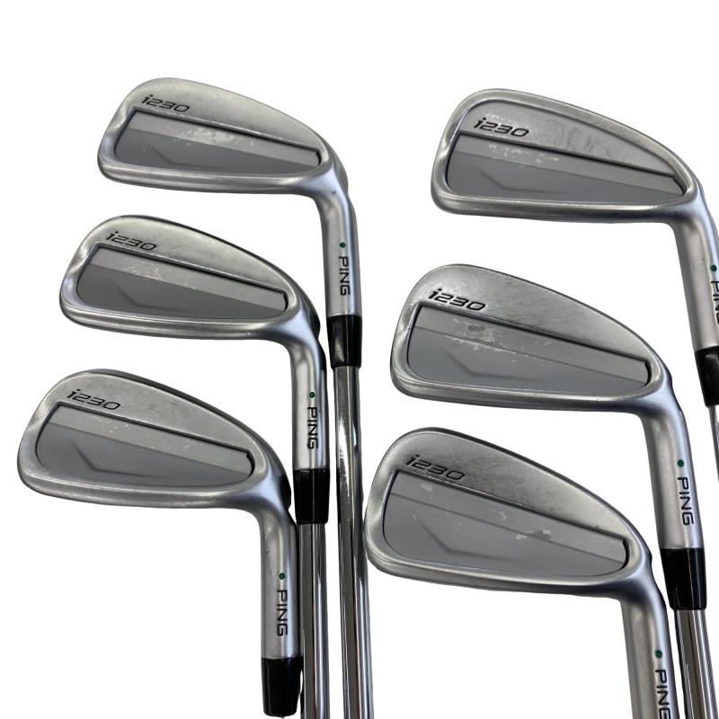 【中古】 ピン i230 6S アイアンセット IR 純正特注シャフト (フレックスS) メンズ 男性用 右利き 右用 Cランク ゴルフクラブ